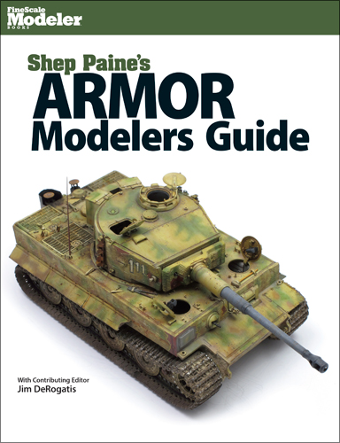Shep Paine's Armor Modelers Guide cover shows a tank model