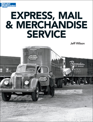 express mail and merchandise service cover shows a vintage photo of a mail delivery truck