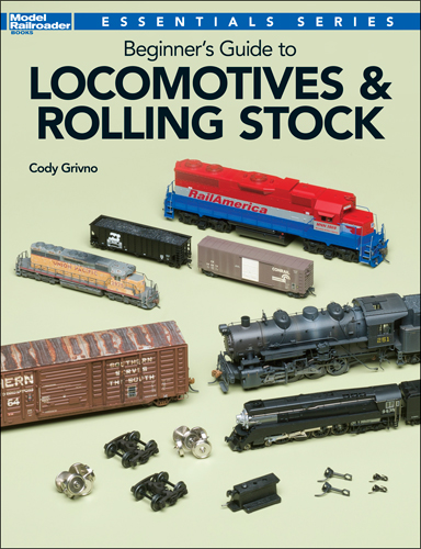 beginner's guide to locomotives and rolling stock cover shows a variety of HO scale models