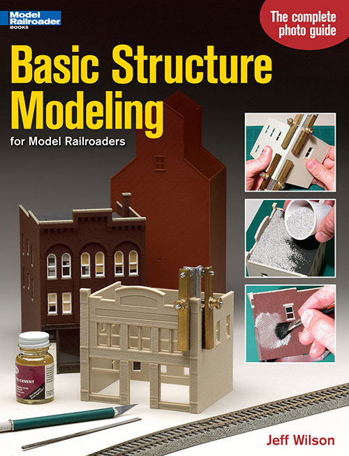 Cover shows various photos of ho structures being painted and detailed