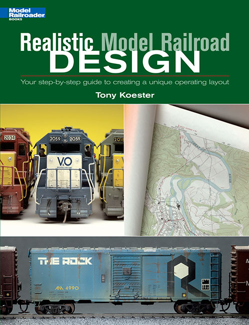 the cover shows photos of diesel locomotive models, a trackplan, and a boxcar model