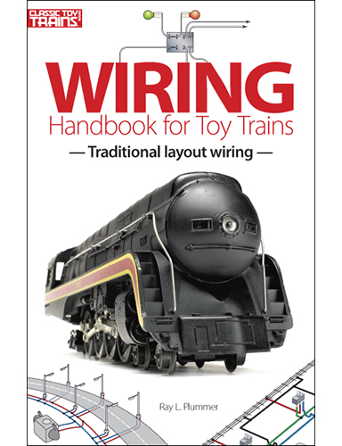the cover shows a streamlined o scaled steam engine and a wiring diagram