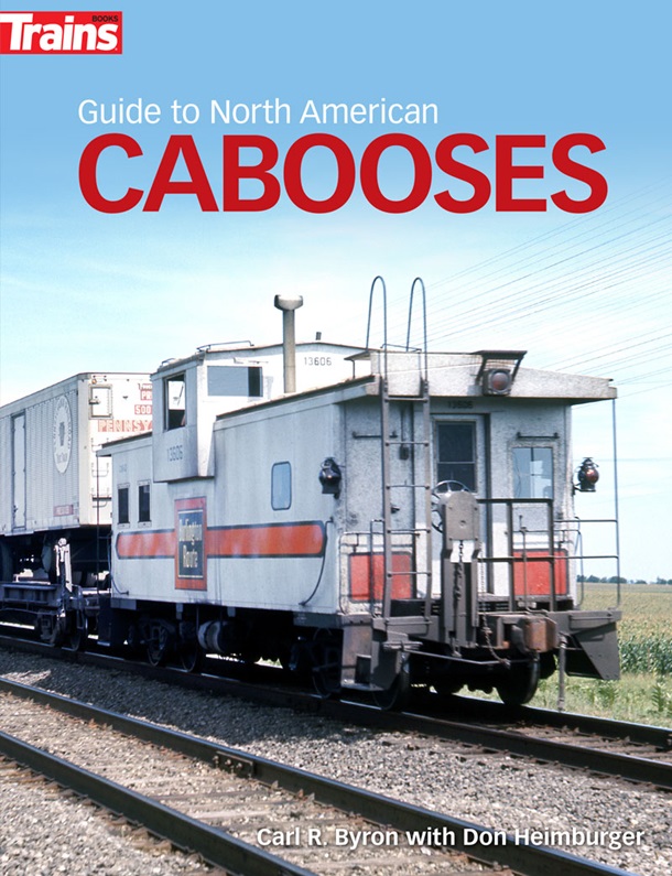 The cover shows a white caboose