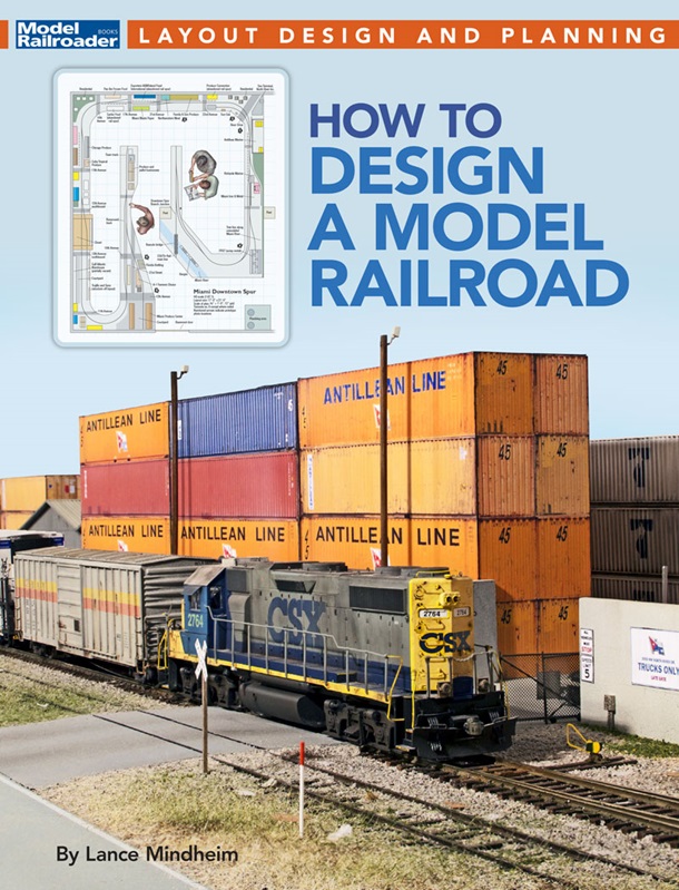 the cover shows a HO scale diesel train by stacked shipping containers